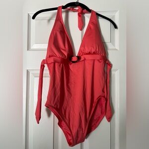 NWT Kate Spade Women’s One Piece Coral Swimsuit Never Worn Sz L